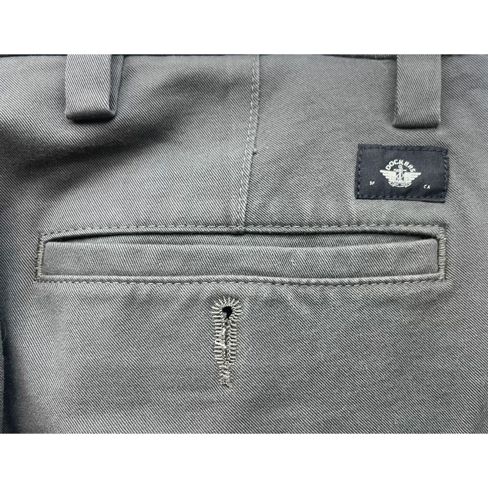 Dockers Smart 360 Chinos Mens Slim Fit Gray Stretch Flat Front Pants - Picture 4 of 10